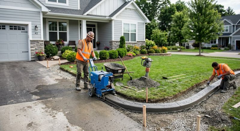 Cement Curbing Installation in Citrus County, FL