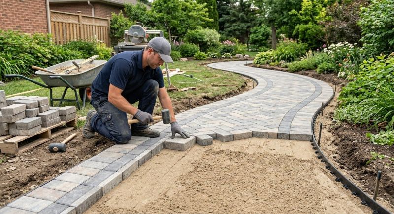 Paver Walkway Installation in Fairfield County, CT